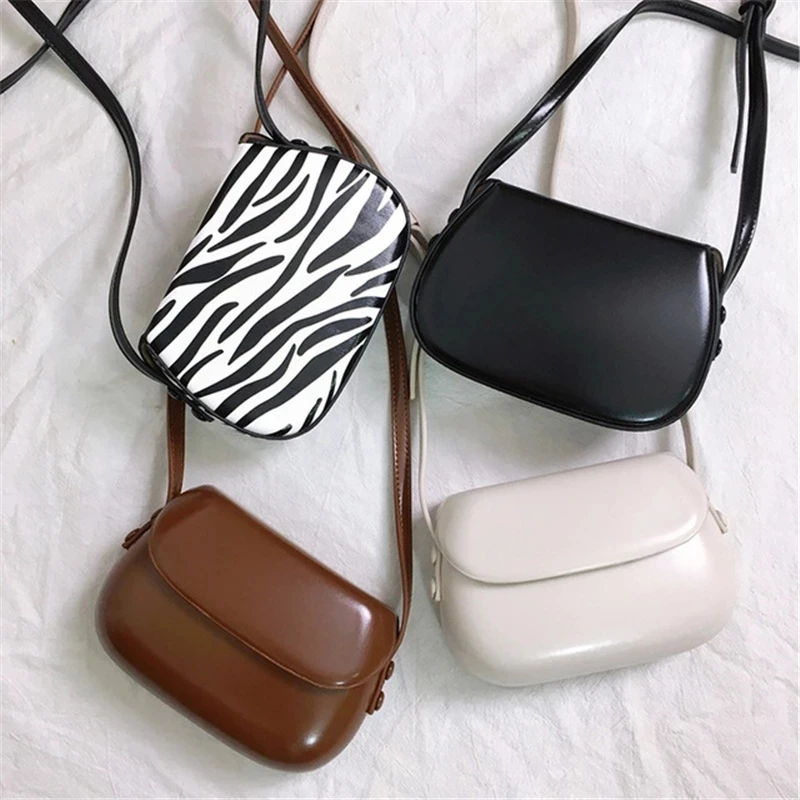 UKF Women Hard PU Leather Shoulder Strap Bags For Women Zebra Mini Handbag Ladies Casual Wild Cellphone Purse Crossbody Bag Hobo