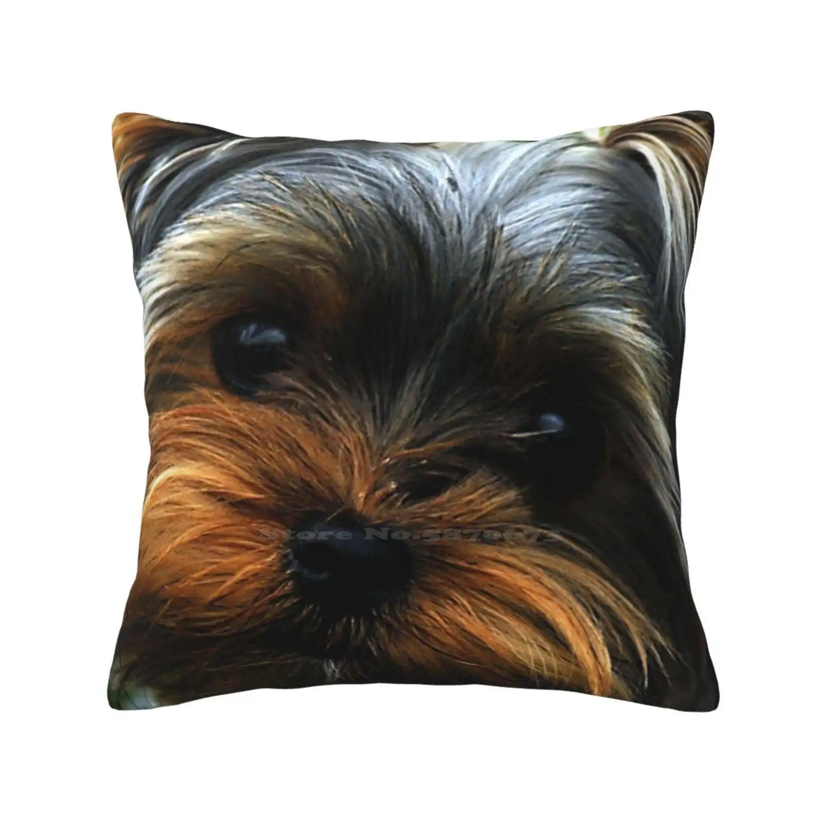 Yorkie Turning Head Pillow Cover Hug Pillowcase Doggies Doggy Puppies Puppy Terrier Yorkee Yorkie Yorkshire Yorky