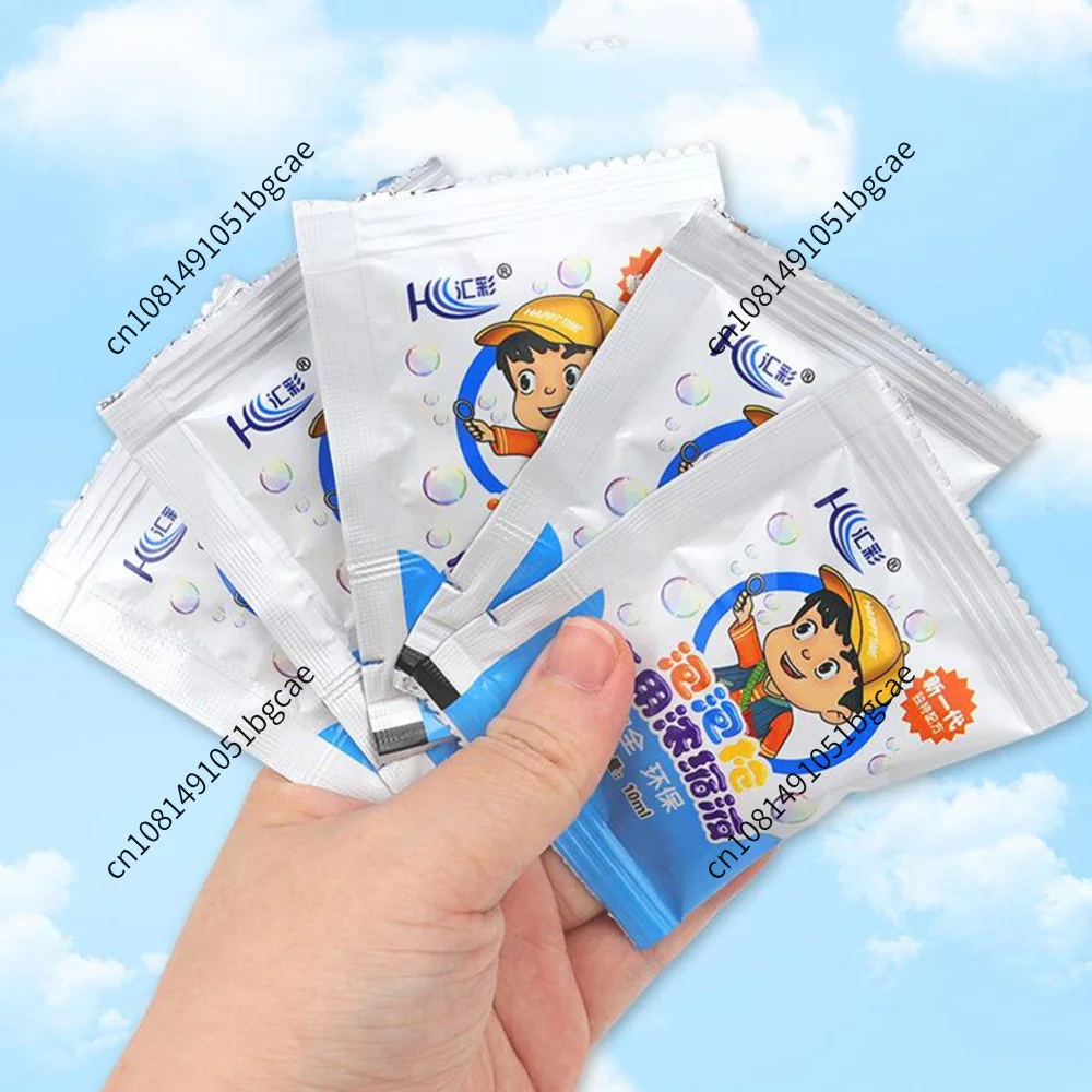 10/50/100pcs Bubble Maker Refill Solution Concentrated Bubble Solution Safety Water Accessory for Bubble Machine