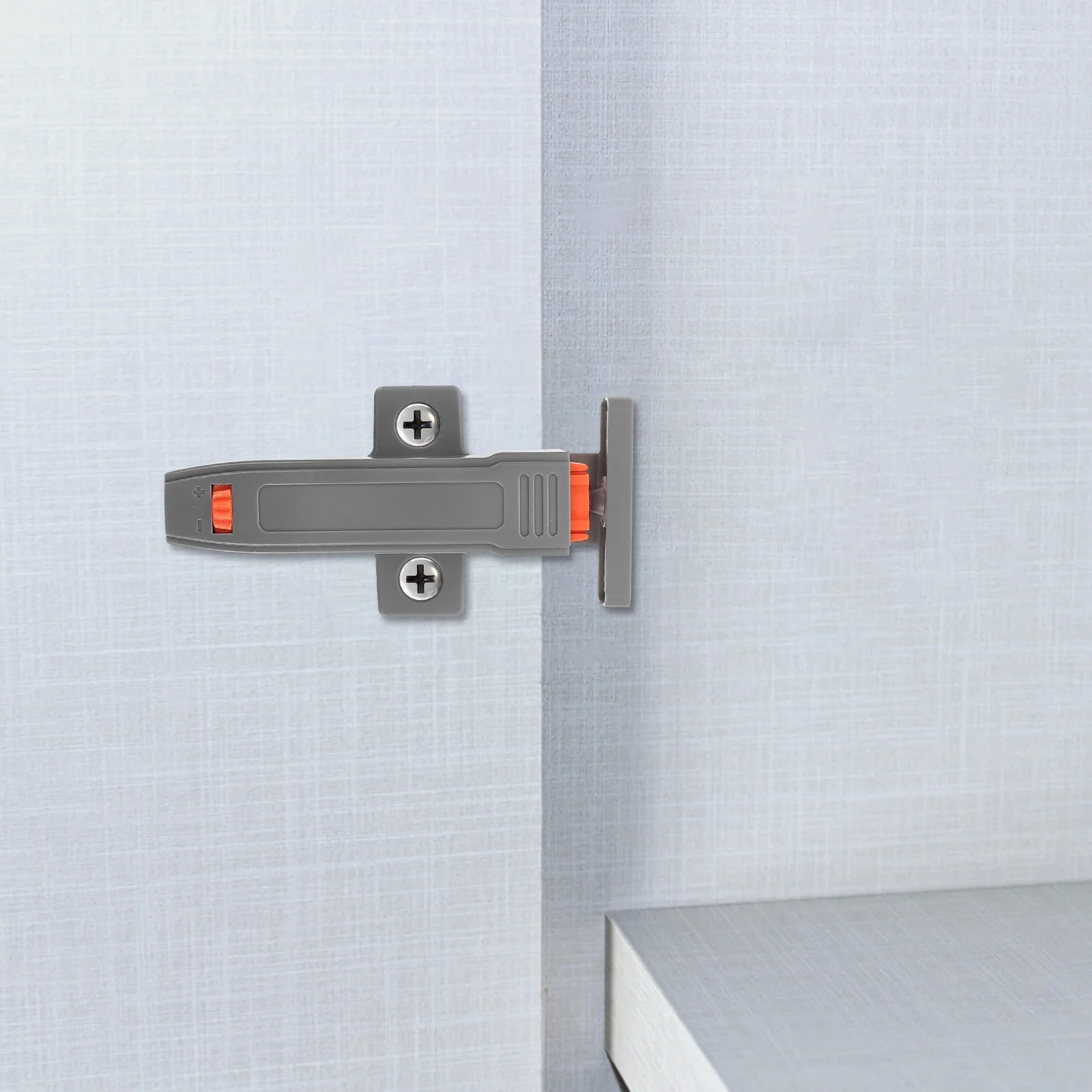 

2pcs Opening Device: Heavy Duty Push To Open Cabinet Latch Adjustable Rebounder For Kitchen Bathroom Wardrobe Hidden Touch Catch