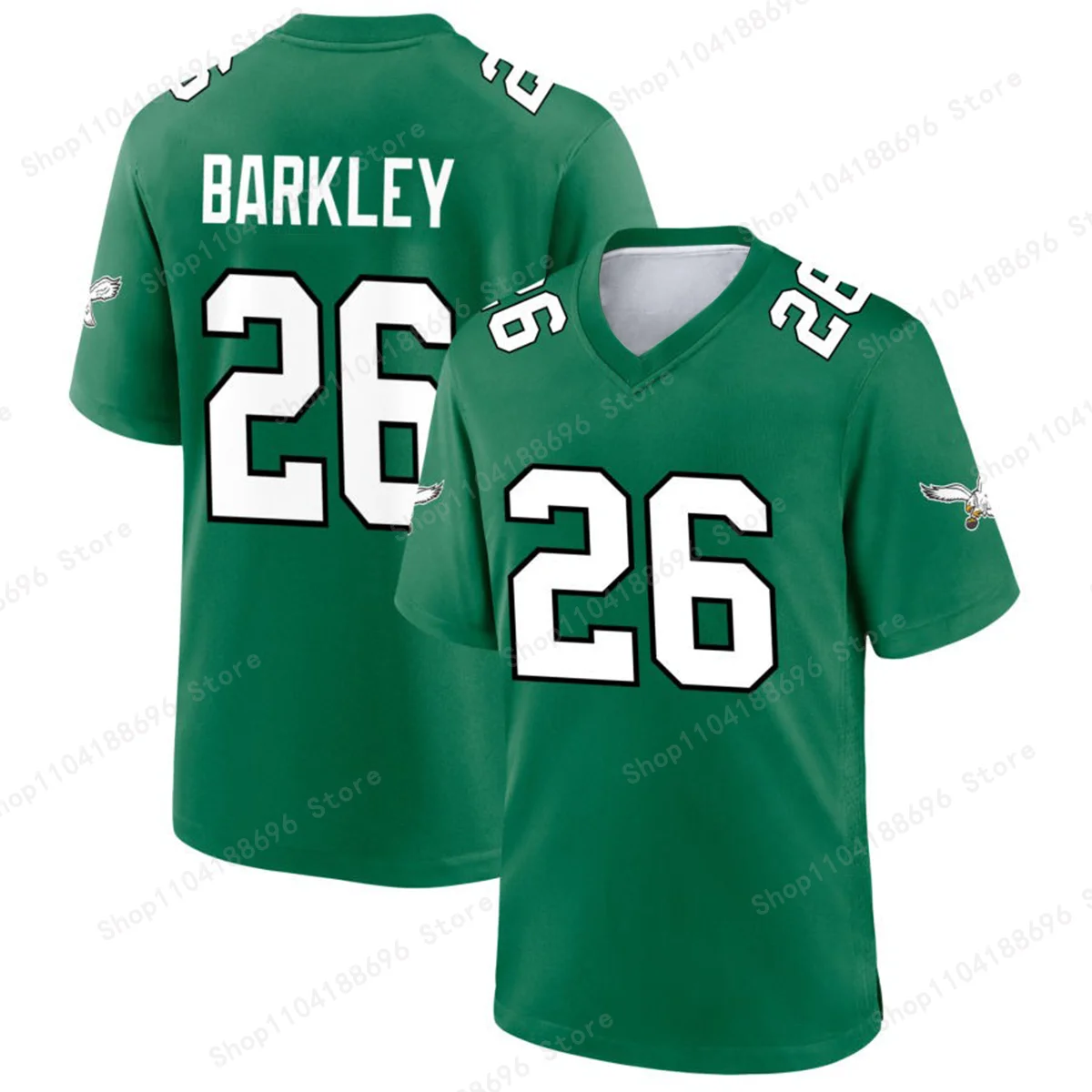 American Short Sleeved Men Summer New Breathable Philadelphia Eagles Alternate Custom Game Jersey Rugby T-shirt Sports Jersey