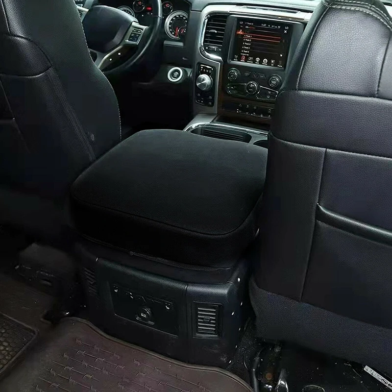 Car Center Console Armrest Pad Cover Black for Dodge Ram 1500 2500 3500 2010 2011 2012 2013 2014 2015 2016 2017 Auto Accessories - view 6