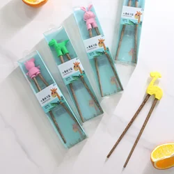 Palillos para niños principiantes, palillos de aprendizaje de fácil uso, lindo gato, Koala, piruleta, divertido ayudante de aprendizaje, vajilla para niños