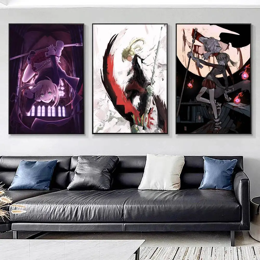 Anime Soul Eater Maka Fanart Posters HD Print Vintage Wall Art Decor for Home Study Room