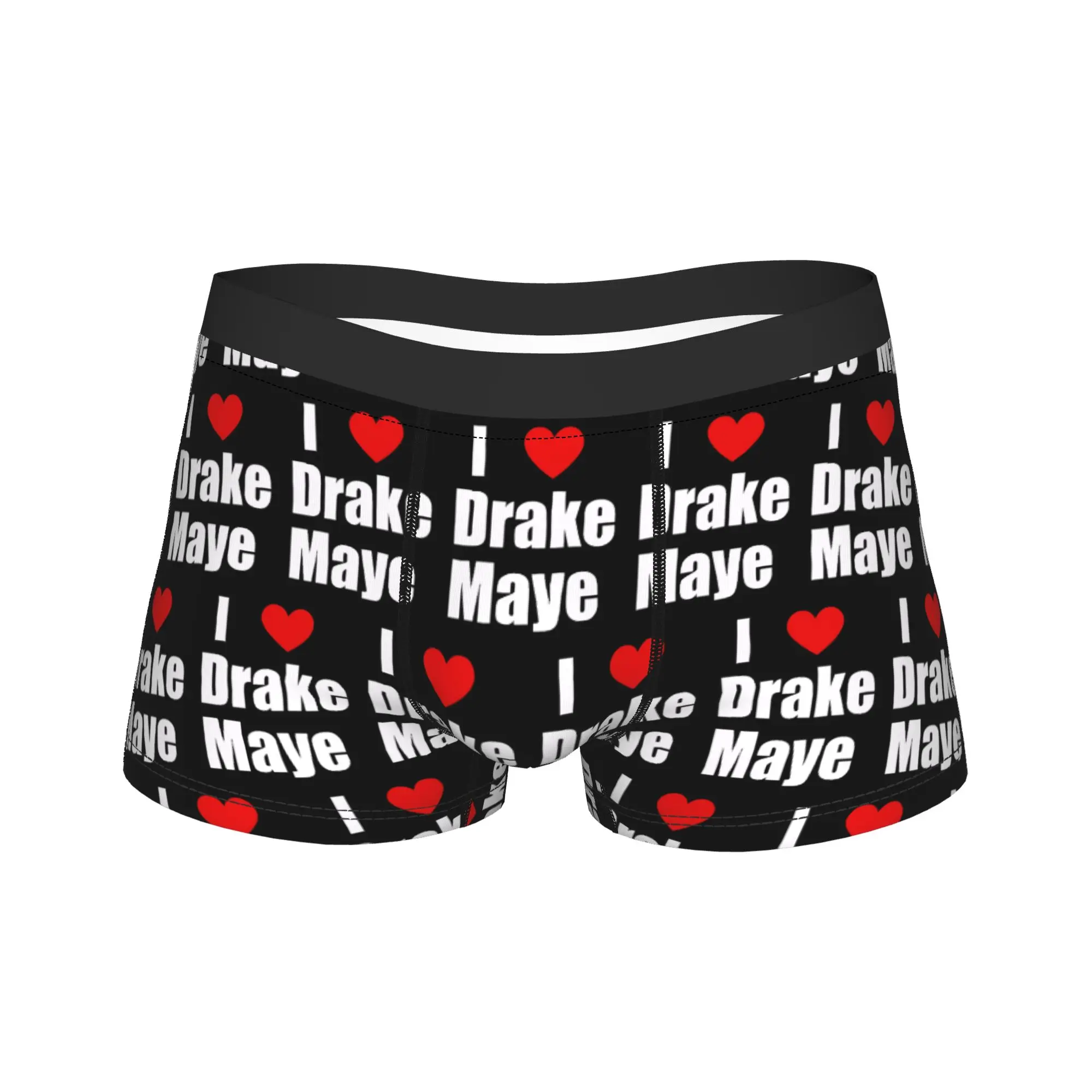 

Нижнее белье I Love Drake Maye, эластичные трусы-боксеры с принтом для мужчин, 3D-мешочек, большие размеры, шорты-боксеры