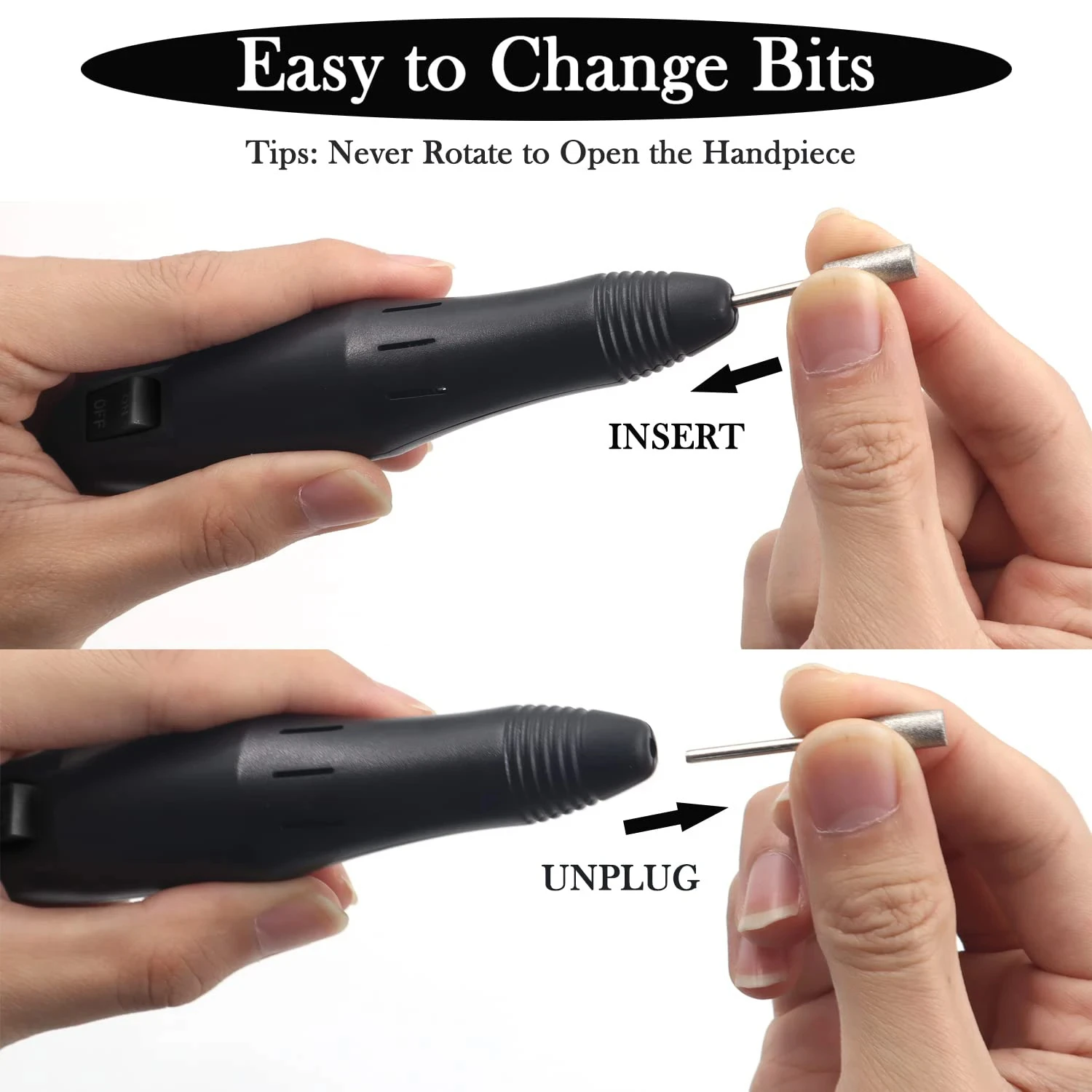 Nail Drill Machine 20000RPM Professional Electric Nail Drill Machine for Nail Tech Supplies Acrylic Electric Nail Drill