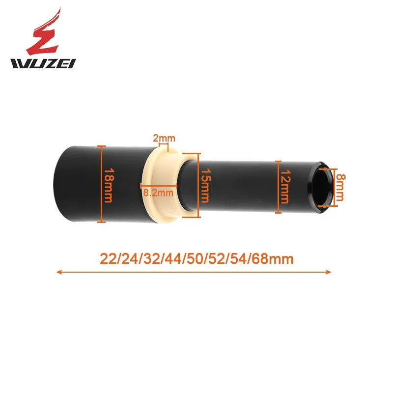 M8 Rear Shock DU Bushing Kit 22-68mm for Fox Rockshox DH Soft Tail Frame Pivot Aluminum Alloy Self-Lubricating Sleeve