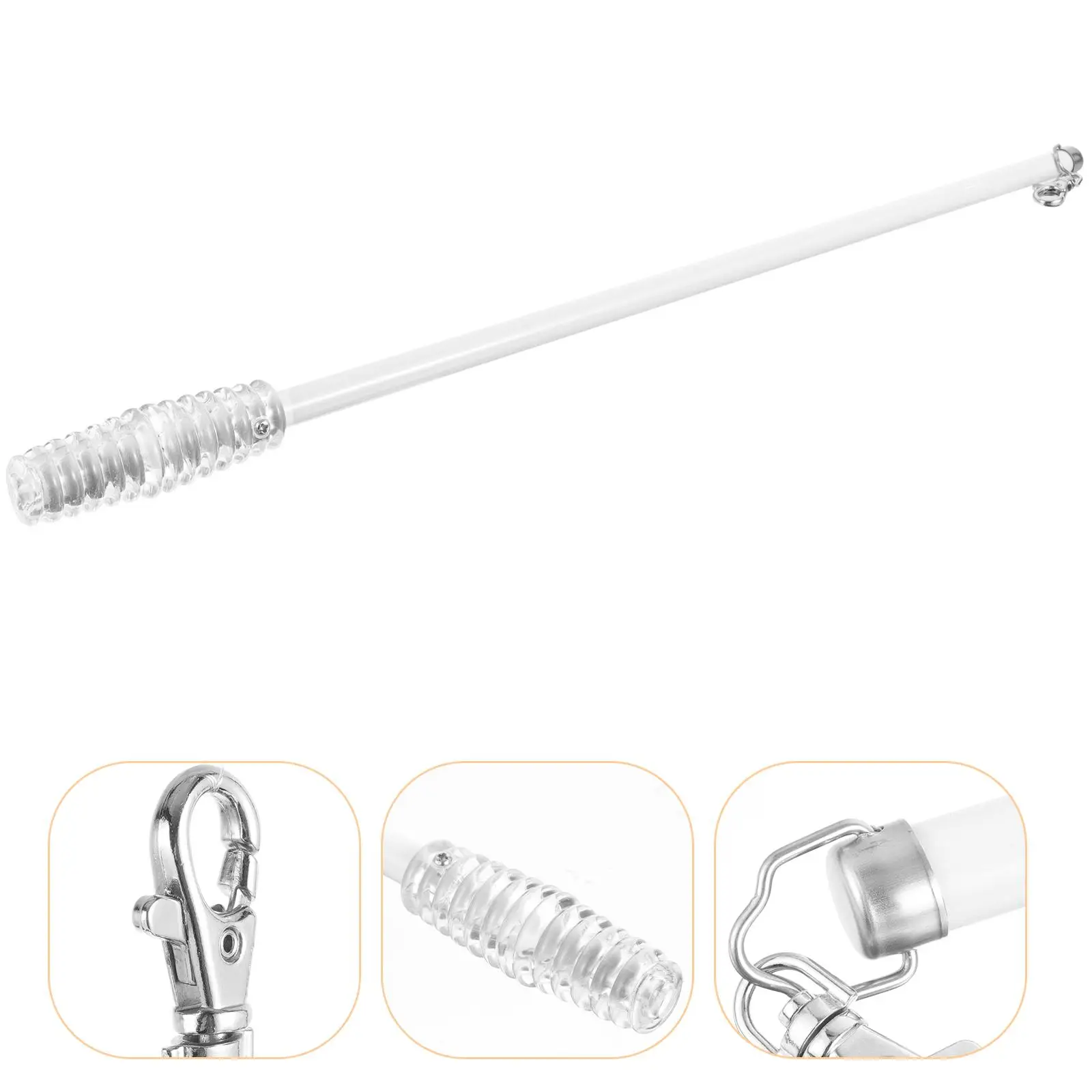 Asta per tende bianca da 50 cm Asta per tende moderna Bacchetta per tende lunghe per tende scorrevoli Tende Facile da usare Design moderno