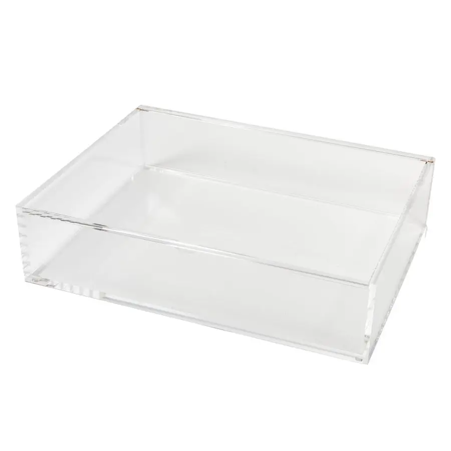 

Large Acrylic Flip Box, 12.5 x 6.5, Desktop Organization, Clear, 1 Count, 98148