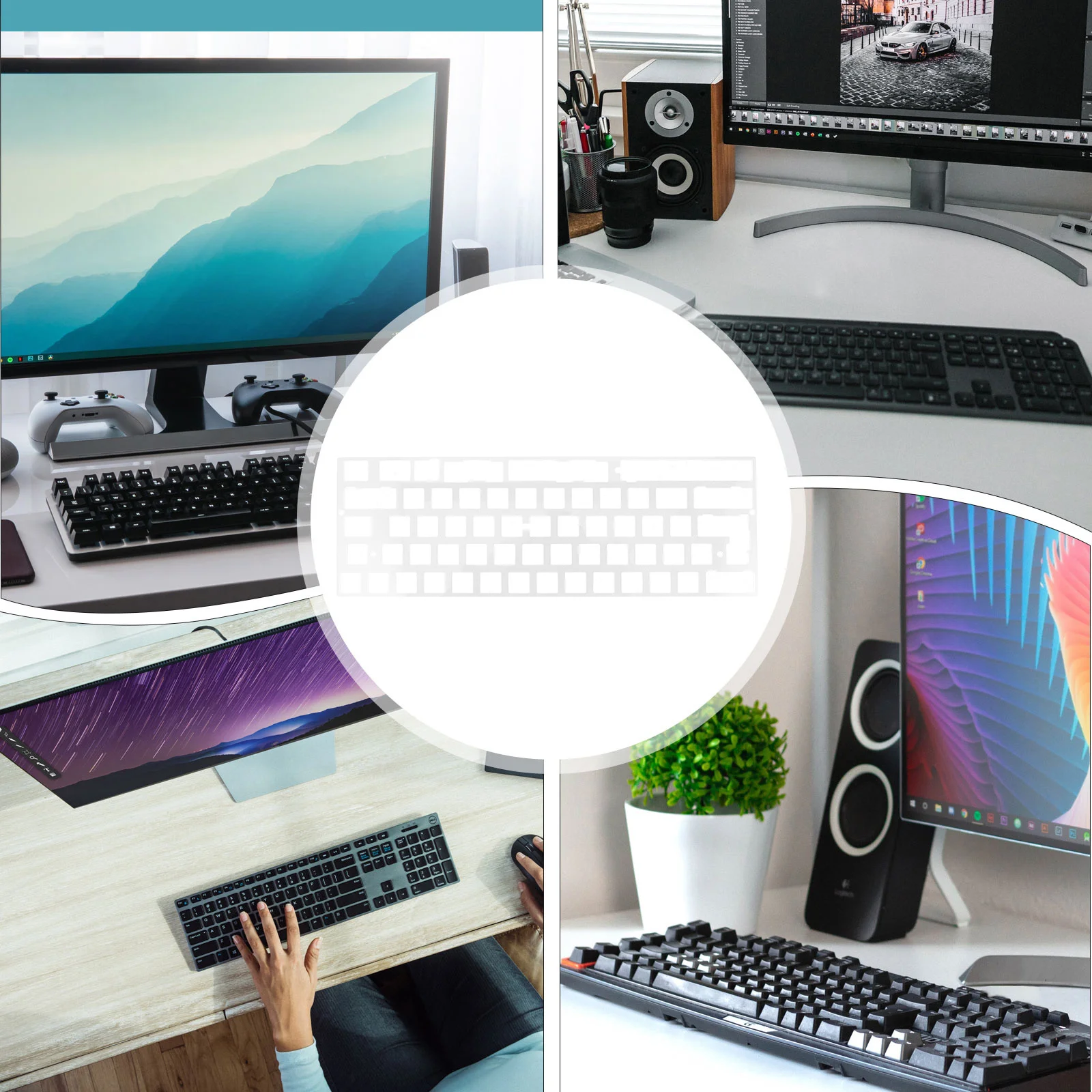 

Плата позиционирования, разделенная пластина 2,25u для 60, сменная механическая клавиатура, поддержка позиционирующей пластины клавиатуры