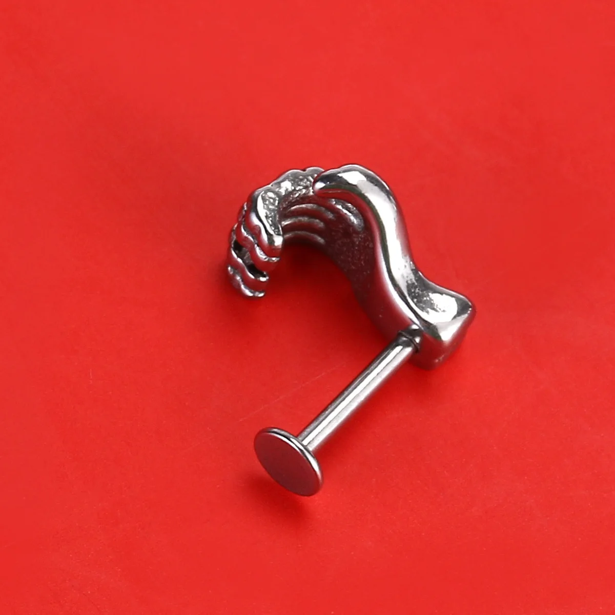 Anelli per labbra a mano alla moda, leggeri, durevoli, dal design alla moda, gioielli regalo portatili, borchie per piercing al labbro