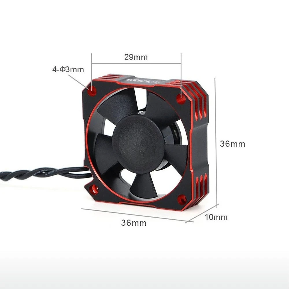 35MM V2 Metal Cooling Fan, 21000RPM Heat Dissipation Fan for FPV Drone RC Car Brushless Motor & ESC Parts