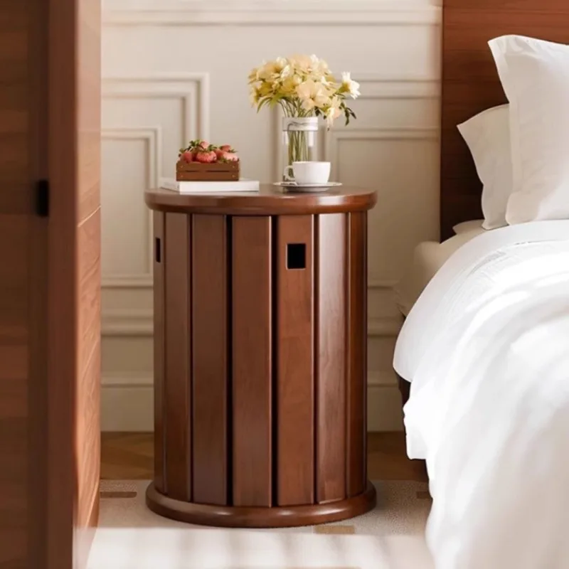 Stackable Solid Wood Storage Stools Four-in-one Set Movable Side Coffee Table Household Living Room Home Decoration Ottomans