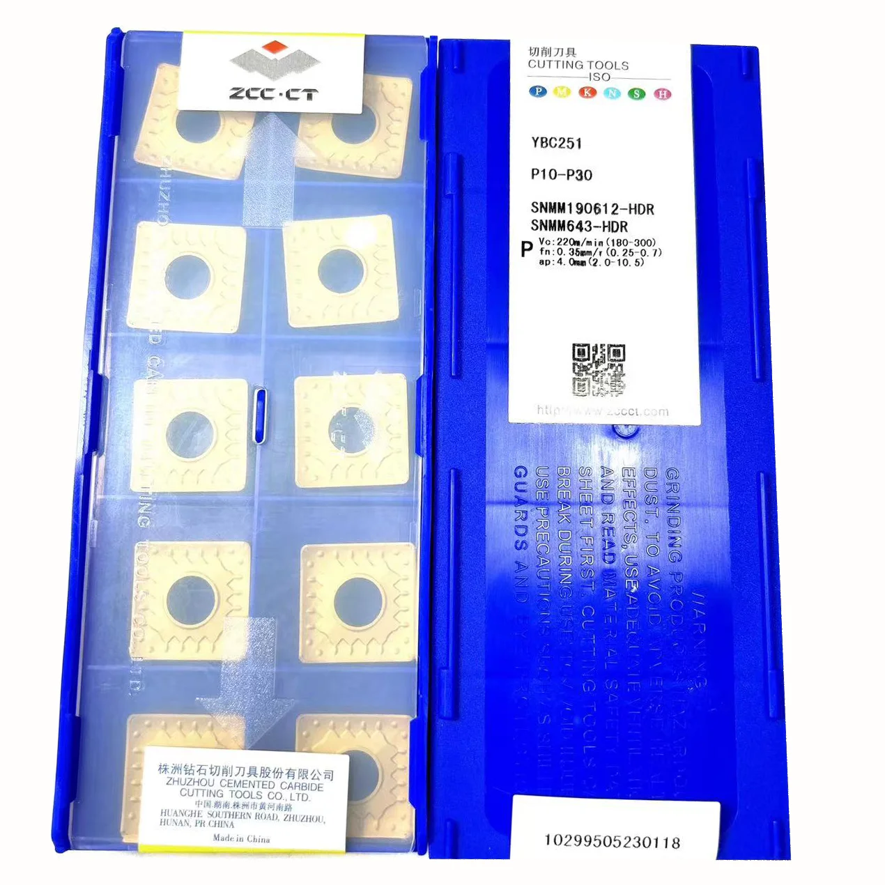 ZCC.CT-Carbide Insert Turning Tool, alta qualidade, Original, SNMM190612-HDR, YBC251, 252