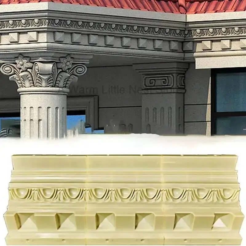 Modern Art Eaves Line Molds European Villa Eaves Line Exterior Wall Decoration Template Household Roman Column Cornice Drip Line