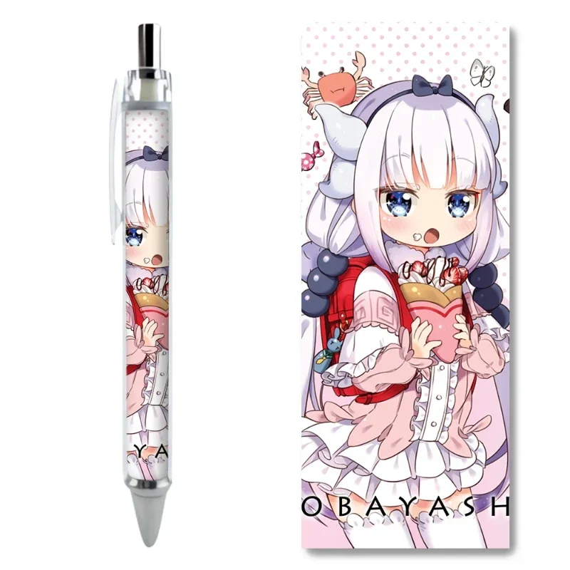 2/4PCS Kanna Kamui Character Gel Pens Hot Selling Popular Anime Peripherals Daily Stationery Items Striking Cartoon Stationery