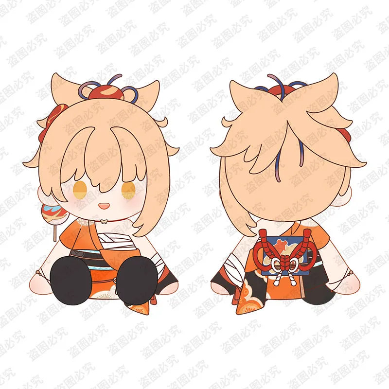 In stock Game Genshin Impact Doll Pillow 40CM Yoimiya Wriothesley Xiao Navia Zhongli Raiden Shogun Puppet Ornament Cosplay Gifts - view 4