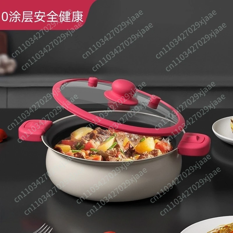 

Universal Multifunctional Low Pressure Pot 0 Fluorine 0 Coated Micro Pressure Pot Thickened Large Capacity Saucepan