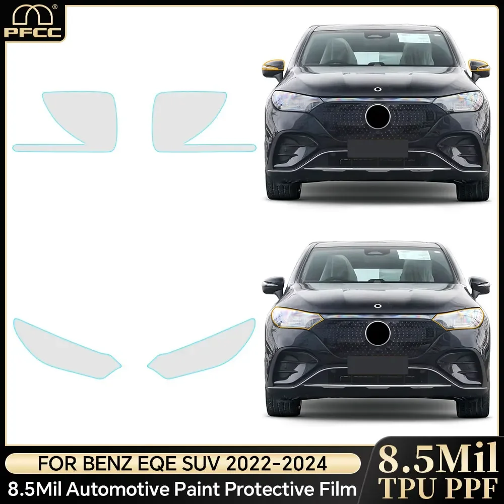 

Pre Cut For Mercedes Benz EQE SUV 2022-2025 Headlight Rearview TPU Paint Protection Film Clear Bra PPF Anti-Scratch Resistant