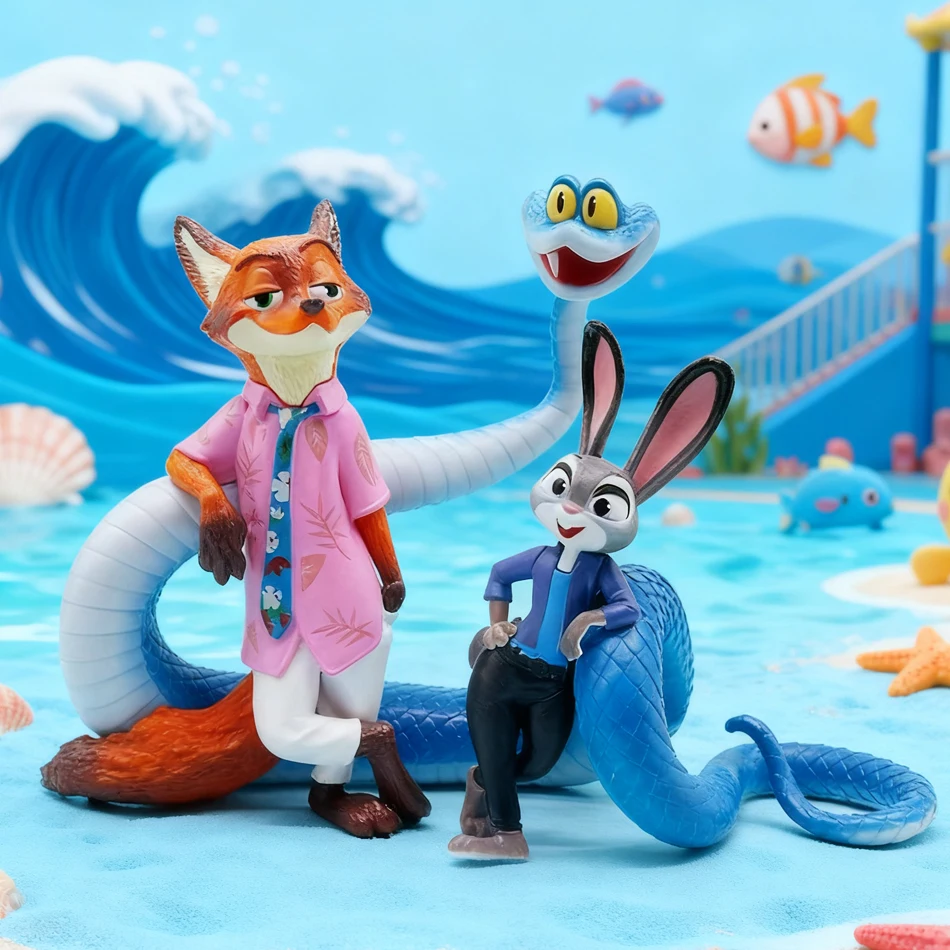 Vendita calda! Animali Action Figure Judy Hopps Nick Wilde Cartoon Nuovo film Collezione periferica Figure Regalo di compleanno