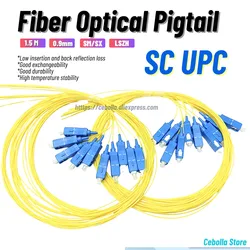 fiber optic pigtail SC UPC Fiber Pigtail Simplex 9/125 1M Single Mode 1 core Fiber Optic Pigtail 0.9mm