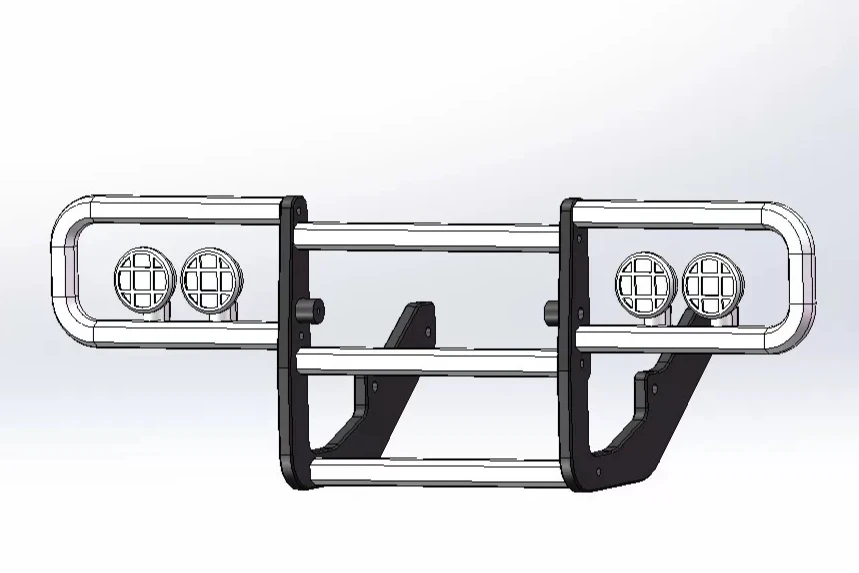 For WLtoys 064308 Big Shark 1/6 RC Crawler Custom Front Bumper Anti‑Collision Guard Off‑Road Appearance Upgrade Accessories view 3