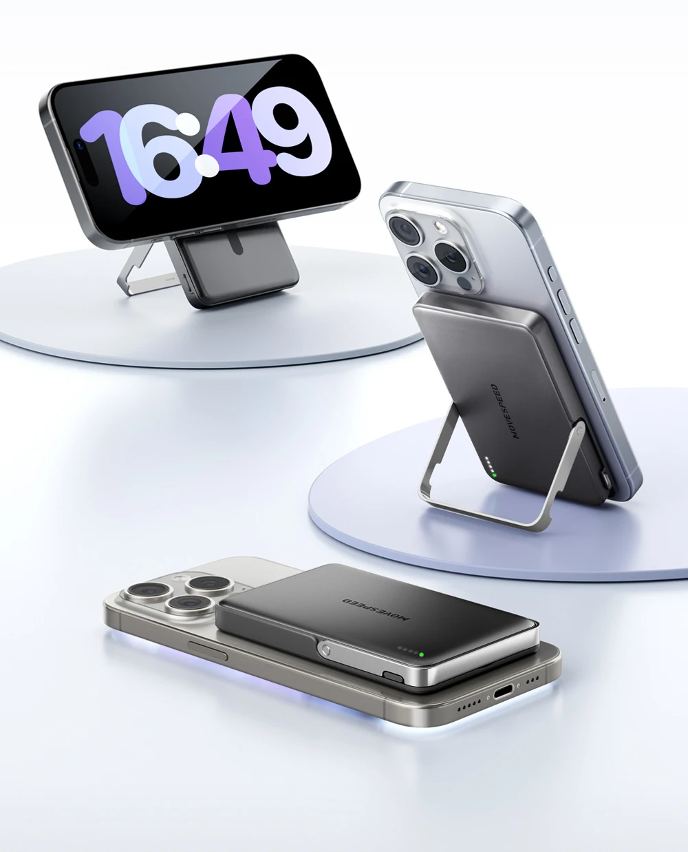 Powerbank Magnétique Sans Fil - Batterie Externe Universelle - Chargeur Portable