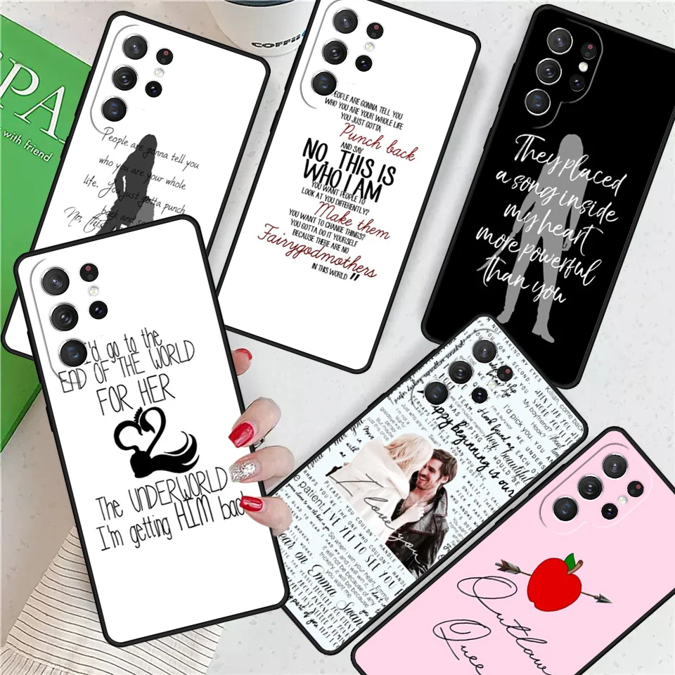 Once Upon a Time Emma Swan Quote For Samsung Galaxy S24 Ultra S21 S22 S8 S9 S10E Note 10 20 Plus FE S23 Phone case Cover Coque