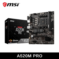 MSI AMD A520M PRO Motherboard Support Ryzen CPU R3 R5 R7 5000 & 3000 Series Mainboard AM4 M.2 NVME Dual Channel DDR4 Full New