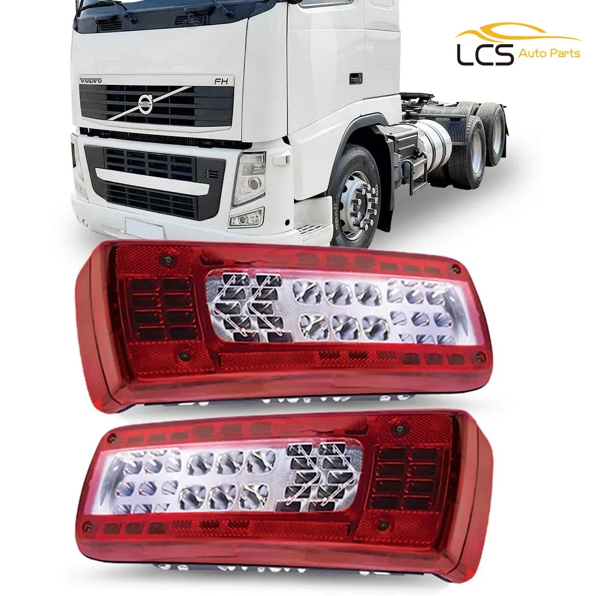 

1 Pair 24V led truck tail lamp for volvo truck FMX 500 led tail lamp E APPROVE 82483074 82483073 21735299