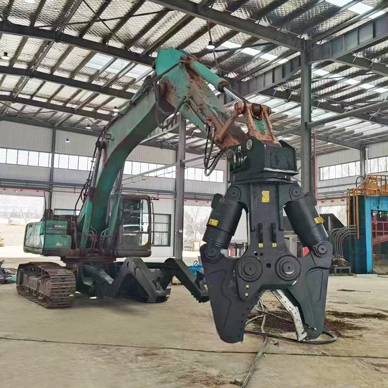 Hydraulic Double-Cylinder Shear Multifunctional Construction Metal Scrap Cutting Demolition Rotary Attachment Waste Steel Tool
