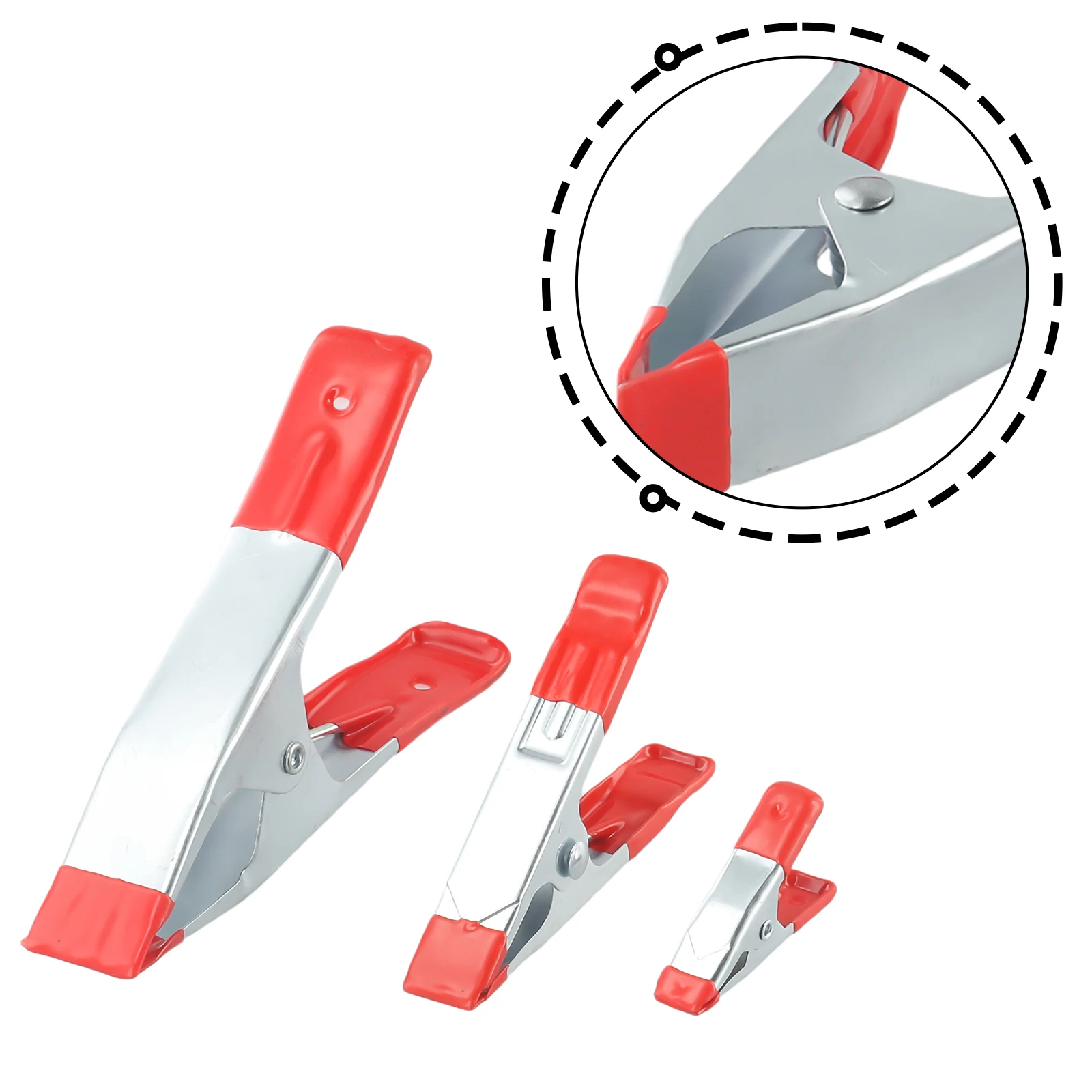 Spring Clamp Clip 2/4/6\" Spring Clamp Metal Fixing Grip Multifunction Photographic Powerful Tools Strong A-Shaped