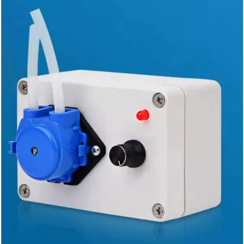 Lab Micro Peristaltic Pump, Food Grade Metering Pump Head, Mini Constant Flow Pump for Liquid Transfer