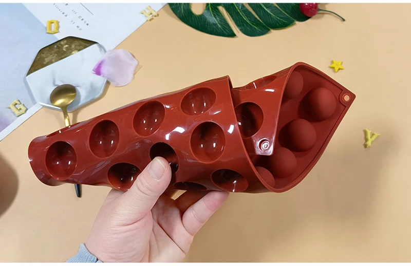 Halbkugel-Silikon-Schokoladenform, halbe Kugel, Kuchenform, Silikonkuppel, Backformen, DIY, Pudding, Süßigkeiten, Gelee, Küche, Backwerkzeug – Detail 8