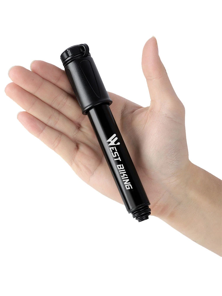 AliExpress West Biking WEST BIKING 100Psi Mini Bike Pump Aluminum Alloy Bicycle Hand Air Pump Tire Inflator Schrader Presta Valve MTB Road Cycling Pump
