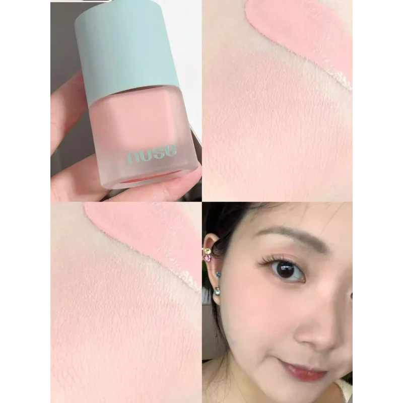 코리아 누스 무스 케어 치크 메이크업 블러셔 오랫동안 지속되는 방수 리퀴드 블러쉬 모노크롬 매트 뷰티 메이크업 화장품