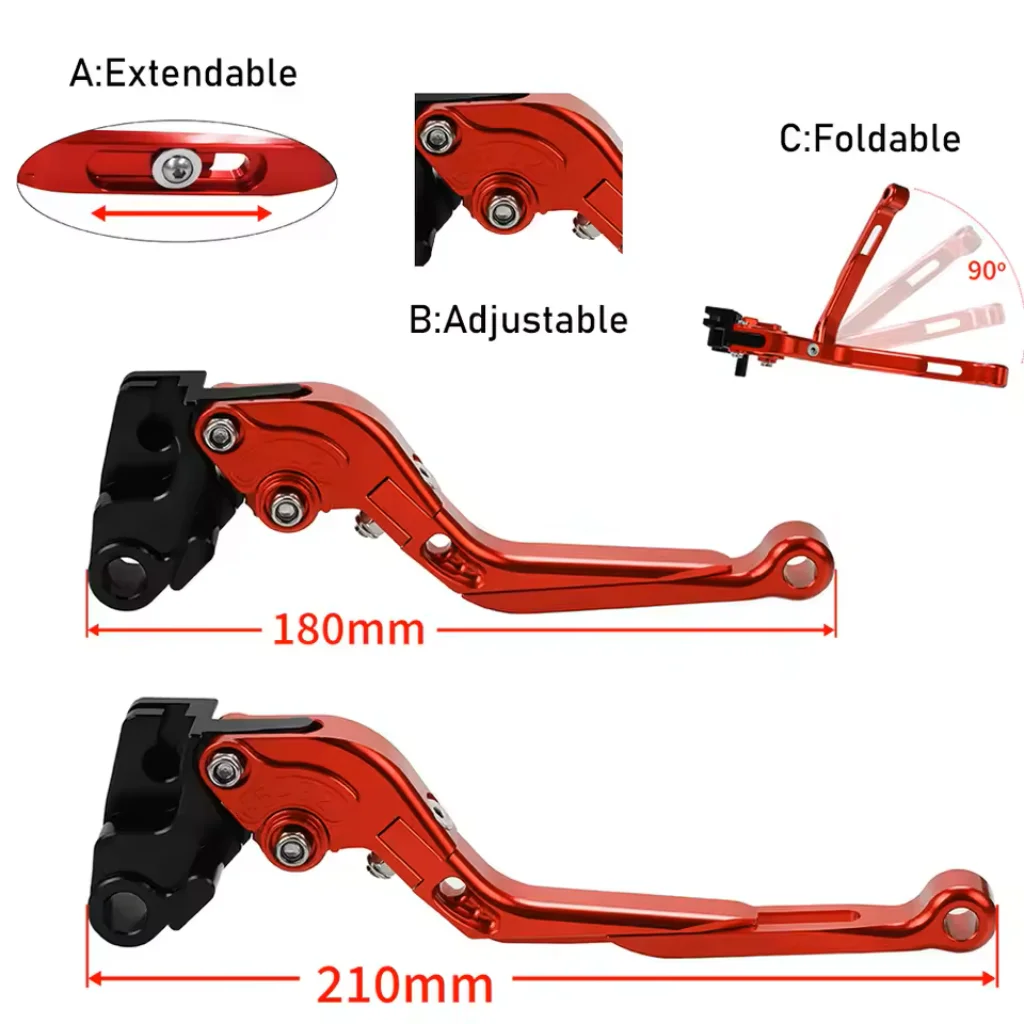 Motorcycle Adjustable Extendab - Cnc Aluminum Adjustable Brake Clutch Levers ulasan dan harga