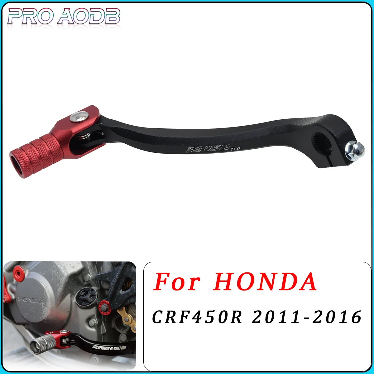 

For Honda CRF450R 450R 2011 2012 2013 2014 2015 2016 Dirt Pit Bike Motocross Accessories CNC Folding Gear Shift Shifter Lever