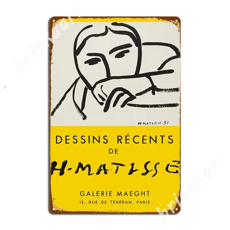 Yellow Récents Metal Signs Painting Décor Decoration Mural Wall Cave Tin sign Posters