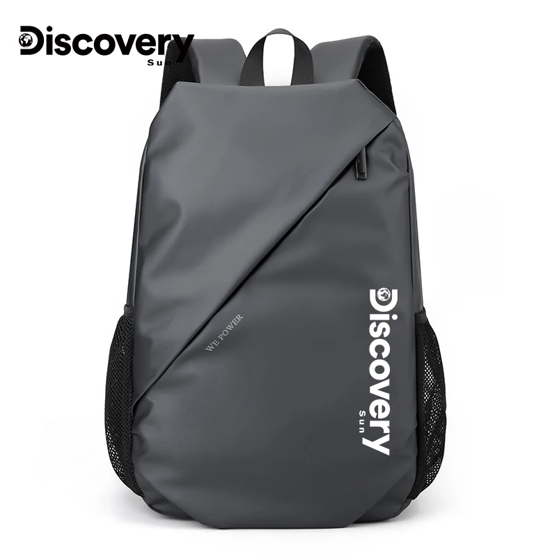 DISCOVERY-SUN Business Backpacks For Men Waterproof PU Leather Laptop Bag Large Capacity Rucksack Male Fashion Bagpack