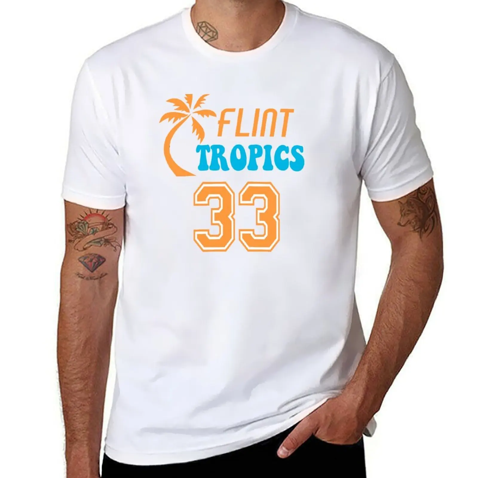 

Flint Tropics - Semi Pro T-Shirt mens graphic t shirts t shirts for man graphic vintage T-Shirt