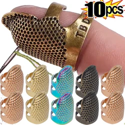 Adjustable Sewing Thimble Retro Sewing Finger Protection Cover Needle Thimble Ring Handmade DIY Craft Embroidery Sewing Tools