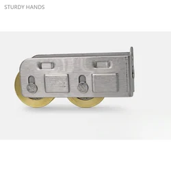 2PCS stainless steel sliding aluminum alloy door and window pulleys double bearings, brass roller hardware accessories