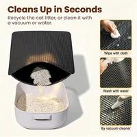 Cat Litter Mat Double Layer Pet Non Slip Big Pet Litter Box Filter MatWear Resistant Waterproof Anti-slip Cat Litter Mat 4