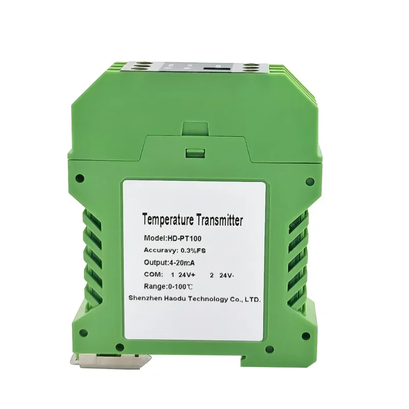 for Rail Type Temperature Transmitter Module 0-10V PT100 Thermal Resistance Isolation Output 4-20mA