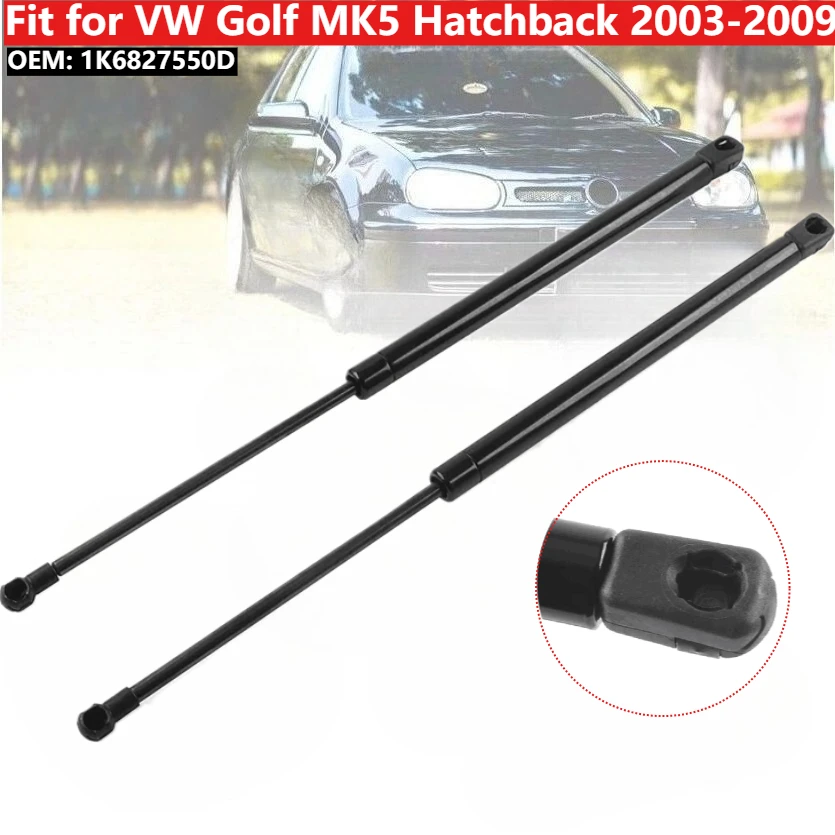 

2Pcs/set Rear Tailgate Gas Struts Bars Pneumatic Spring Support Rod 1K6827550D For VW Golf MK5 Hatchback 2003-2009