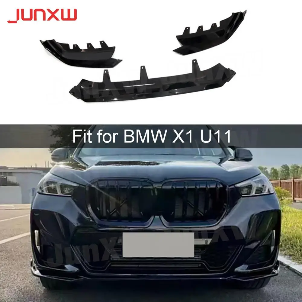 

ABS Front Bumper Lip Spoiler Bodykit for BMW X1 U11 IX1 M Sport 2023 + Front Lip Chin Bumper Guard Car Accessories