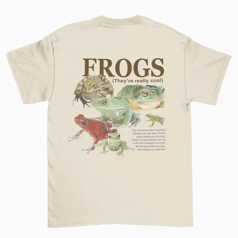 Milf Man I Love Frogs T Shirt Streetwear Oversized Casual Men's Women's Clothing Top Tee Harajuku O-Neck Short Sleeve Unisex