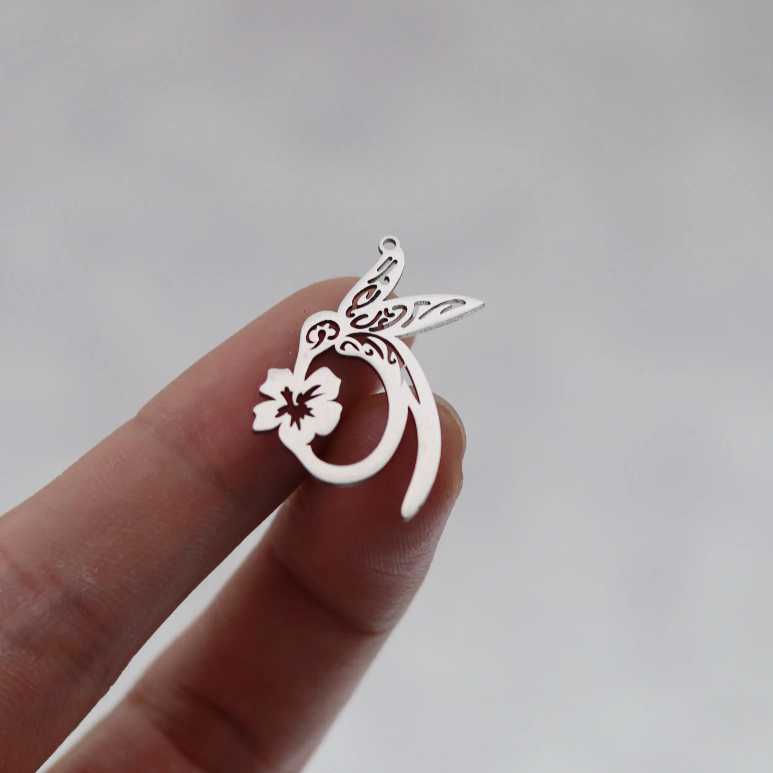 3pcs DIY Vintage Earrings Filigree Phoenix Bird/Hummingbird/Snake/Witch Knot Charm Amulet Jewelry Making Stainless Steel Pendant