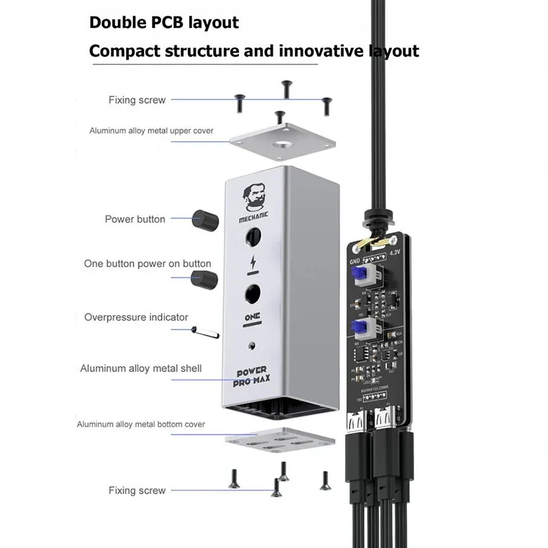 Linea di avvio del cavo di prova dell\'alimentatore CC MECCANICO per strumenti di riparazione del telefono iPhone compatibili con IBoot Box/IBoot